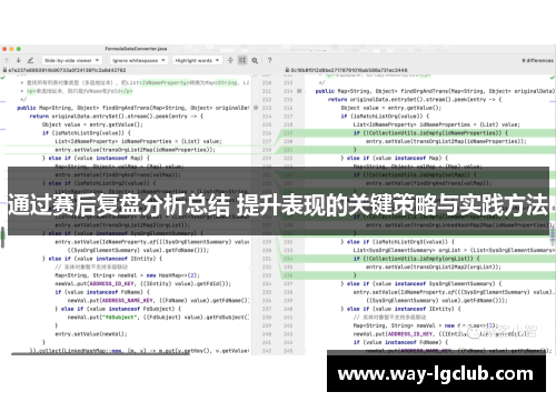 通过赛后复盘分析总结 提升表现的关键策略与实践方法